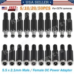 5/50x Dc Power Plug 5.5x2.1mm Jack Socket Welding Connectors Electrical Adapter. Fixed Price $25.44.