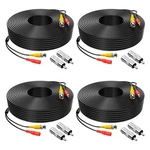 4 Pack 100ft Bnc Video Power Cable Wire Cord For Cctv Dvr Surveillanc.... Fixed Price $40.65.