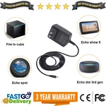 Ac Power Adapter Charger 15w For Amazon Echo Dot 3rd 4th Gen, Show 5, Alexa Spot. Fixed Price $10.99.