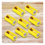 Acxico 8 Pcs Aa To Size D Battery Adapters Converter Cases Plastic Yellow. Fixed Price $13.85.