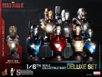 Iron Man 3 Collectible Bust Deluxe Set Of 8 Sideshow Htb14-20 Stark Hot Toys 1/6. Fixed Price $329.99.