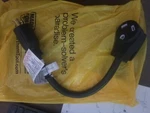Southwire Rv Generator Adapter Cord 10/4 Stw, 1.5ft., Model# 65039201. Fixed Price $13.00.