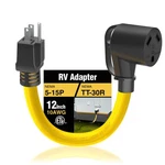 M1a2 30 Amp To 15 110v Rv Adapter Cord 30a 15a Male / Female. Fixed Price $21.99.