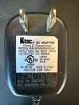 Ktec Ac Adaptor, Model Ka12d060050033u, 6 V Output. Fixed Price $14.00.