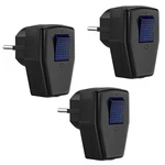 3pack Male Electrical Socket With On/off Swtich,eu Rewireable Power Plug Adapter. Fixed Price $27.99.