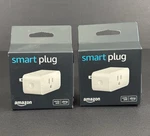 Set Of 2 Amazon Smart Plugs White Works With Alexa Model C2yy37. Fixed Price $24.99.
