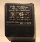 Sino-american 41cw-4 Ac Adapter 12 Vac 10 Va 1ul - Class 2 Transformer New. Fixed Price $19.90.