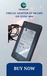 Umec Up0551a-12p Ac Adapter I/p 100-240v O/p 12vdc 48w. Fixed Price $16.99.