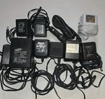 Lot Of 9 Mixed Power Adapters Chargers Ibanez Zoom Samsung Conair Bissell Nokia. Fixed Price $23.74.