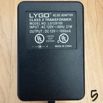 Lygo Lg120100 Class 2 Transformer Power Adapter, Input: Ac 120v, Output: Dc 12v. Fixed Price $12.00.
