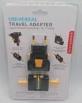 Kikkerland Universal Travel Adapter, Black, Factory Sealed New. Fixed Price $8.95.