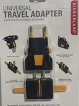 Universal Travel Adapter, Kikkerland Black Uk Eu Us Au P Convert Power. Fixed Price $14.40.