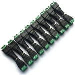 Daykit 10 Pairs 12v Male+female 2.1x5.5mm Dc Power Jack Plug 2.1x5.5mm, Black. Fixed Price $10.71.