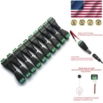 10 Pairs 12v Dc Power Jack Adapter For Cctv & Led Strip - Easy Install 2.1x5.5mm. Fixed Price $13.99.