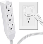 3 Outlet Power Strip Short Extension Cord Low-profile Flat Plug Adapter - Spt-3. Fixed Price $10.38.
