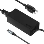 Yuncaiiz 65w Usb C Laptop Charger, Fast Charging Universal Computer Black. Fixed Price $16.99.